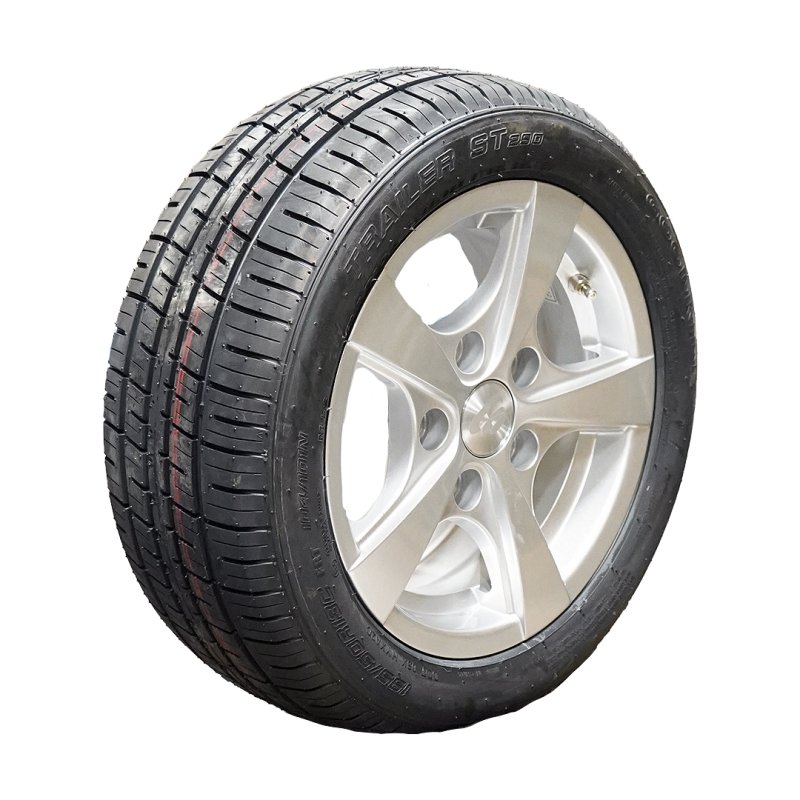 pneu + roue 195/50 R13C 6Jx13H2 ET30 67/112/5 métal léger ST290 M+S gris argent