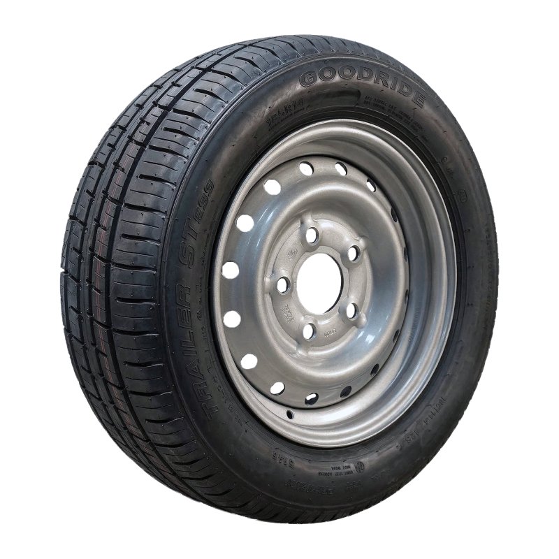 pneu + roue 195/50 R13C 6Jx13H2 ET30 67/112/5 métal ST290 M+S gris argent