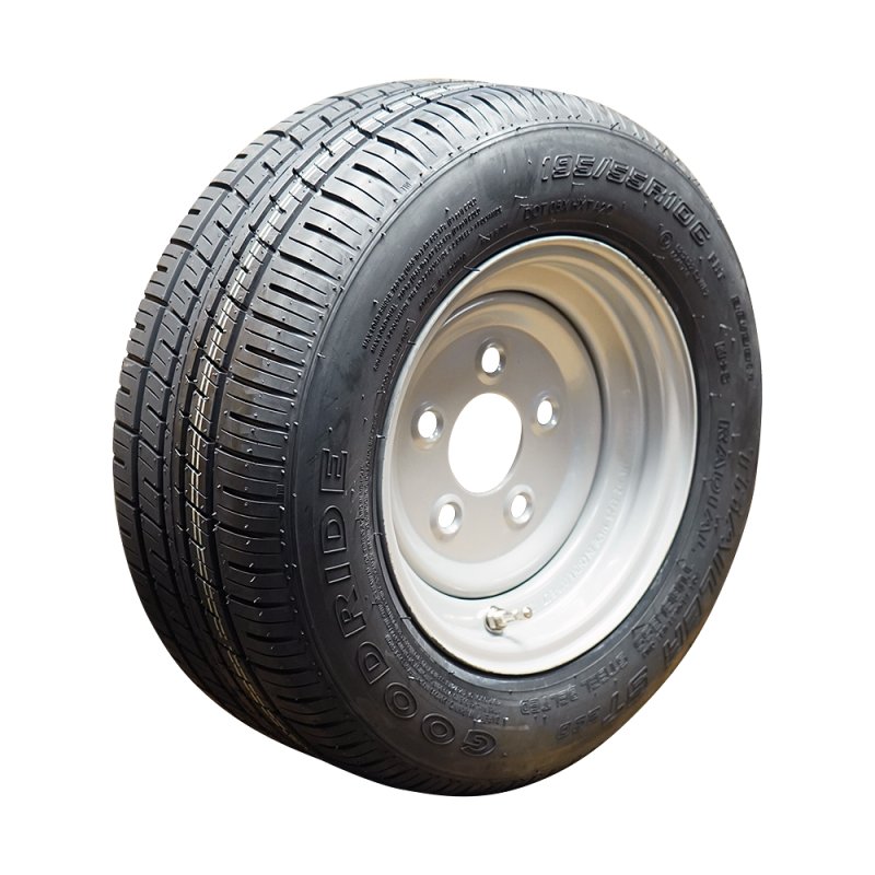 pneu + roue 195/55 R10C 6.00Ix10H2 ET25 66,5/112/5 métal ST290 M+S gris argent