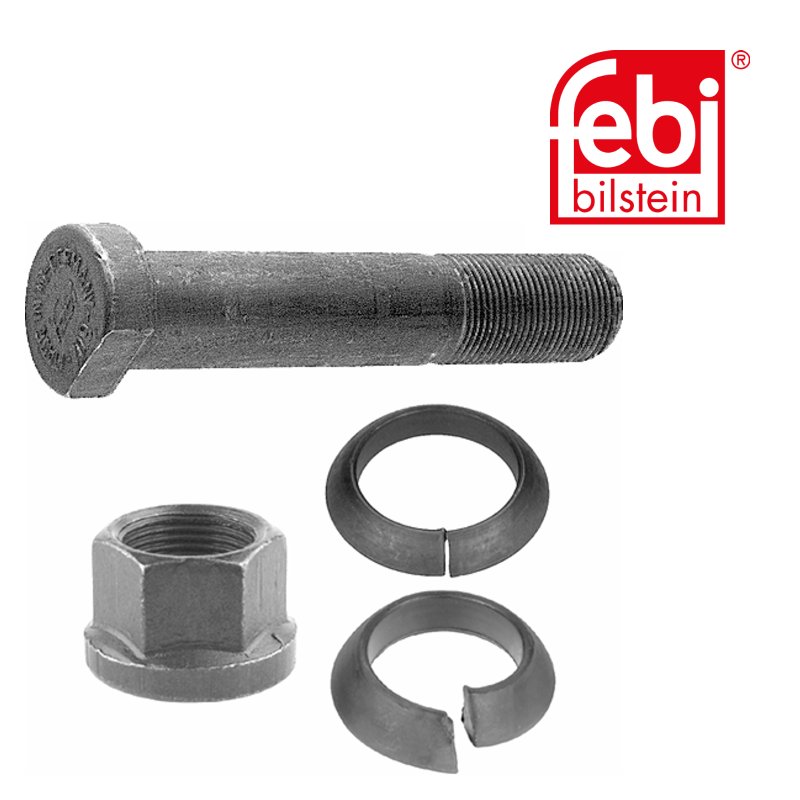 Goujon de roue avec anneaux et écrou de roue