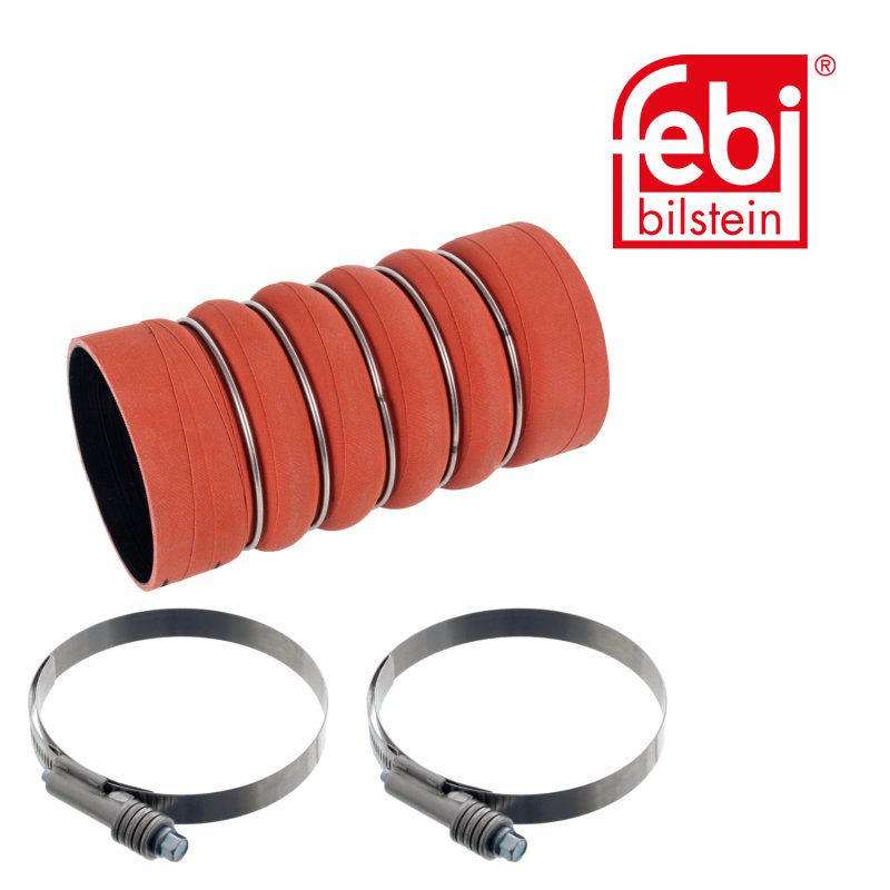 Tube d'air de suralimentation avec colliers de serrage