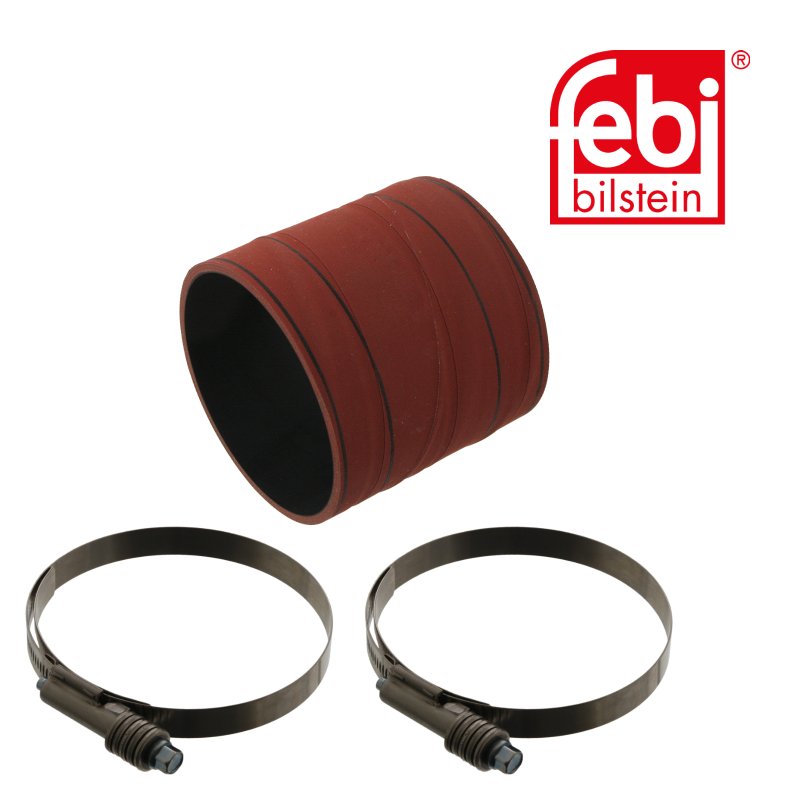 Tube d'air de suralimentation avec colliers de serrage