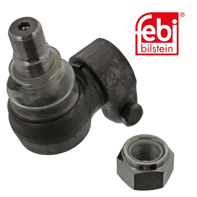 Articulation pour le cylindre de direction hydraulique, avec écrou-frein