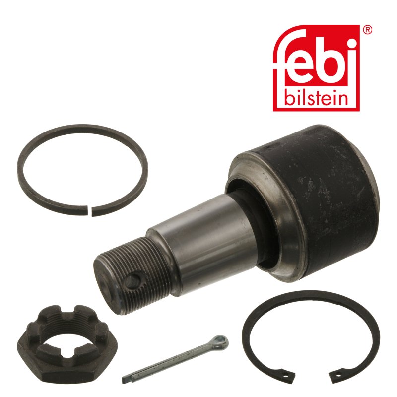 Support de bras oscillant avec écrou crénelé, goupille fendue, circlip et bague d'écartement