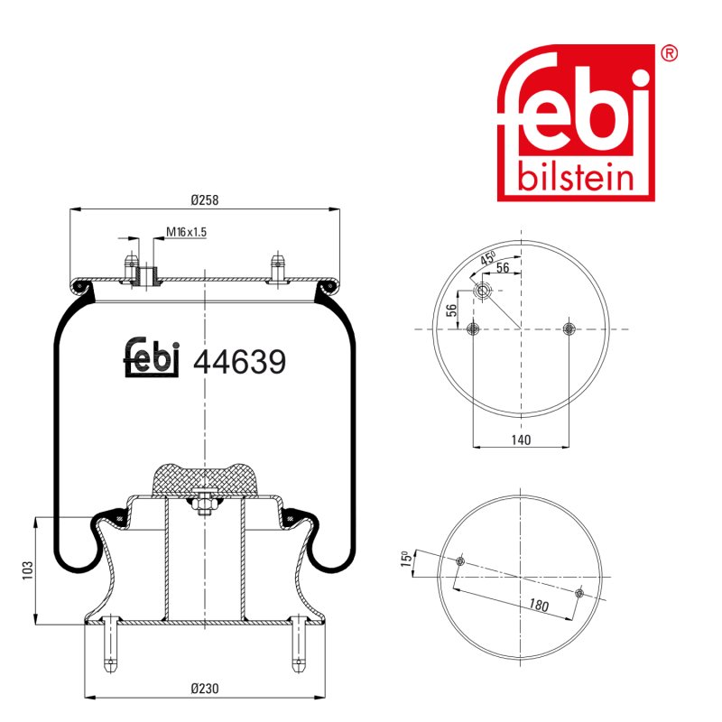 Coussin d air avec piston en acier