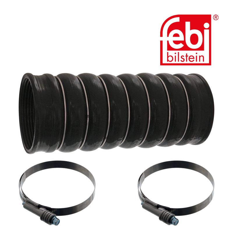 Tube d'air de suralimentation avec colliers de serrage