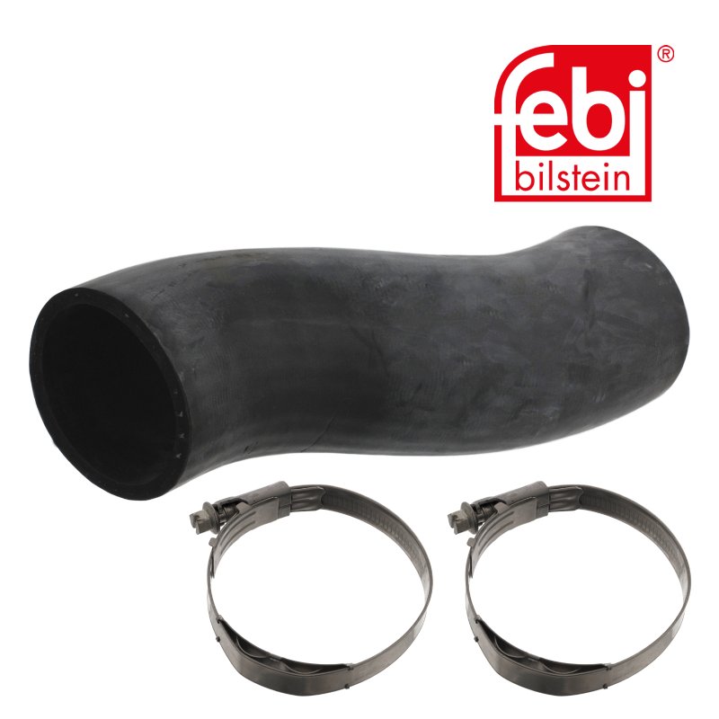 Durite de radiateur avec colliers de serrage