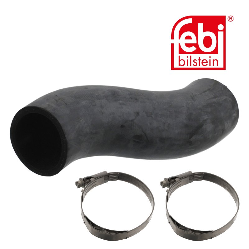 Durite de radiateur avec colliers de serrage