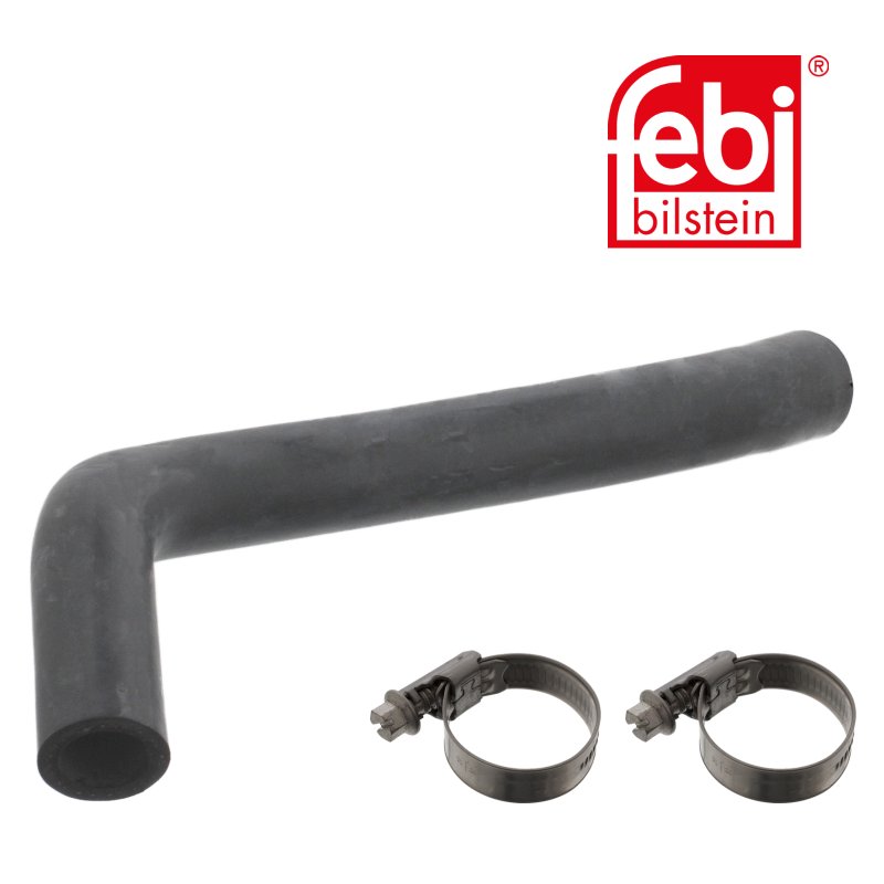 Durite de radiateur avec colliers de serrage