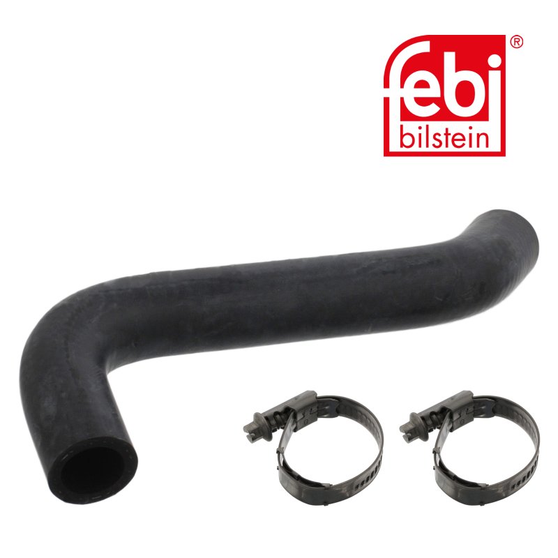 Durite de radiateur avec colliers de serrage