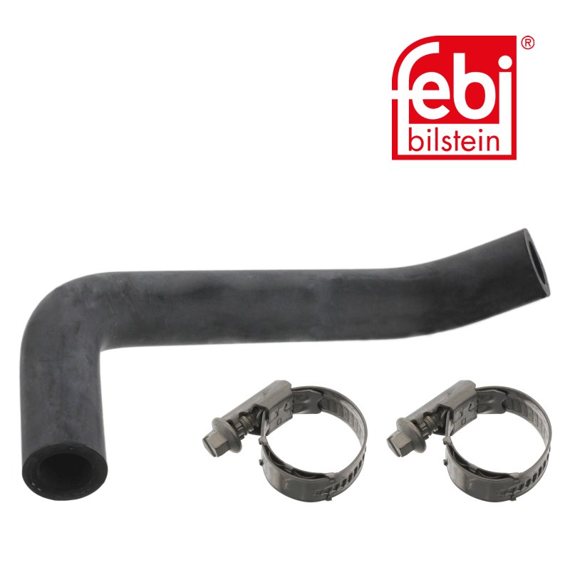 Durite de radiateur avec colliers de serrage
