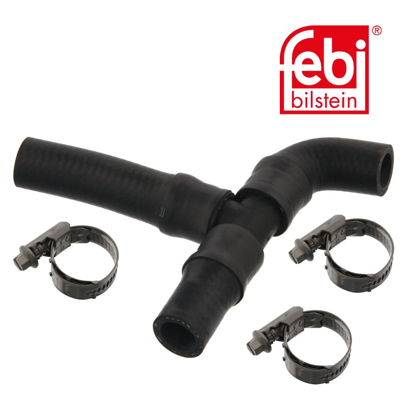 Durite de radiateur avec colliers de serrage