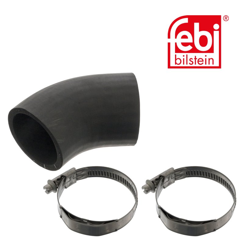 Durite de radiateur avec colliers de serrage