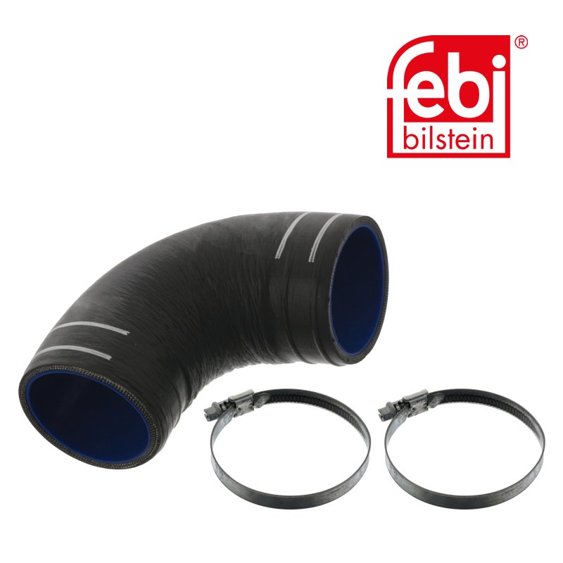 Durite de radiateur avec colliers de serrage
