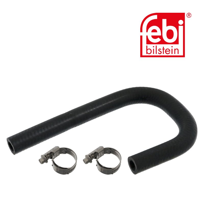 Durite de radiateur avec colliers de serrage