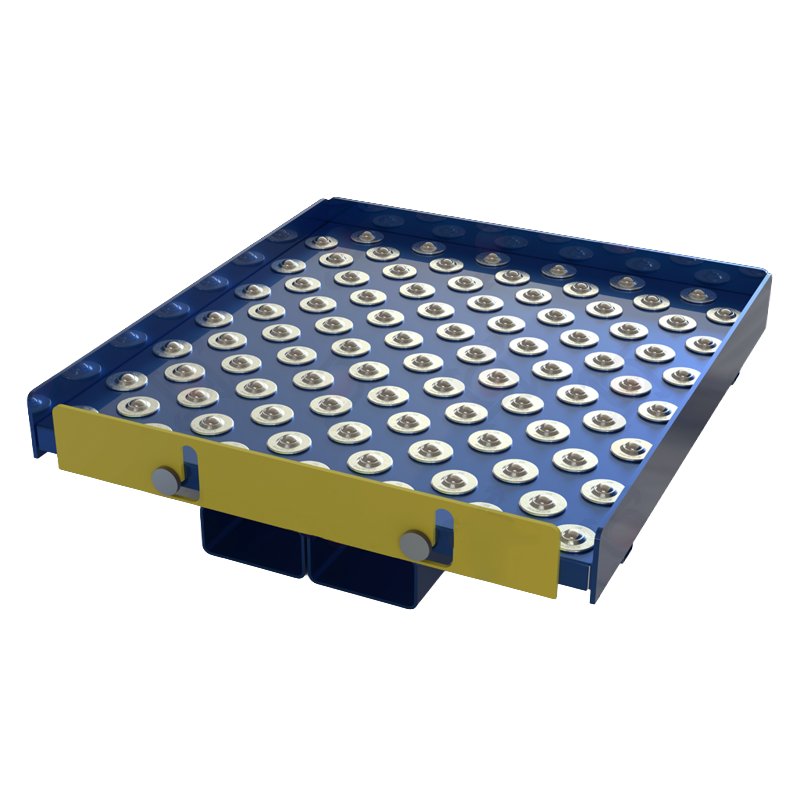 plateforme à boule pour chariot élévateur Euro unit 0 (collerette) Ø22,2 type 13 (bille d'acier, boîtier galvanisé)