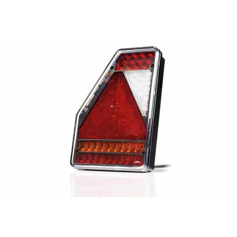 gauche | barre arrière LED | modèle triangle | 12V | 6-fonctions | 100cm. cable