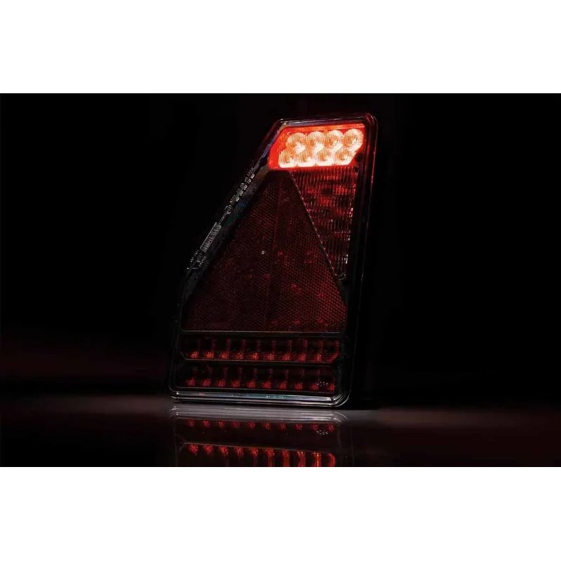 gauche | barre arrière LED | modèle triangle | 12V | 6-fonctions | 100cm. cable