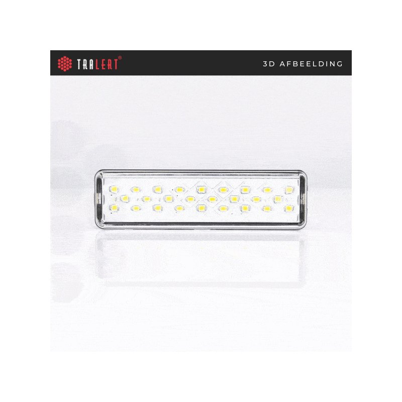 LED feu de recul slimline | 12-24V | 0.18m cable