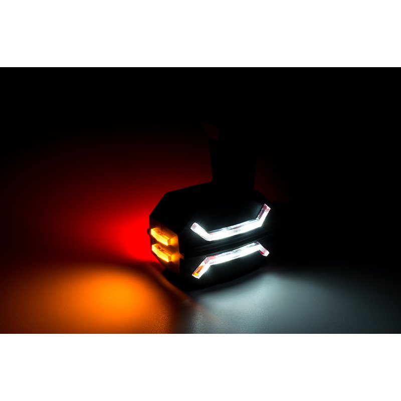 barre de gabarit LED gauche, rouge-blanc-ambré, 12-24V, 60cm de cable