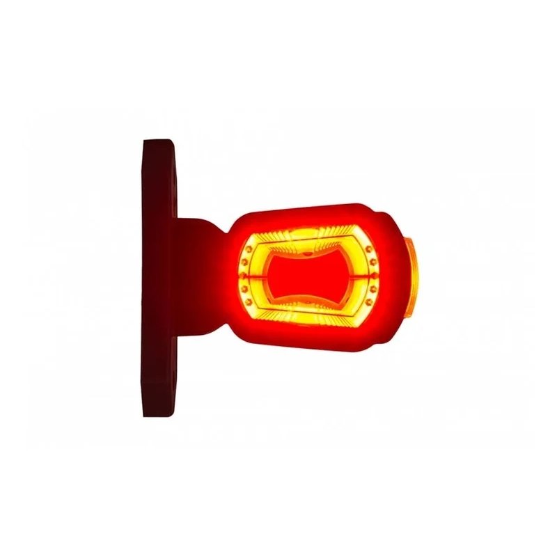 barre de gabarit LED droite rouge-blanc-ambre 12-24V 50cm de cable