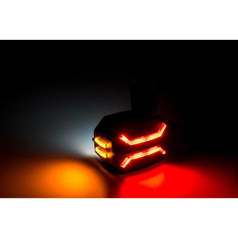barre de gabarit LED droite, rouge-blanc-ambré, 12-24V, 60cm de cable