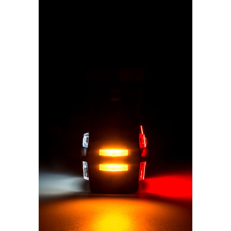 barre de gabarit LED droite, rouge-blanc-ambré, 12-24V, 60cm de cable