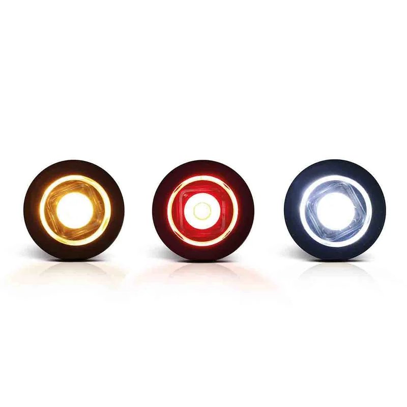 barre de position LED compact à installer rouge | 12-24V