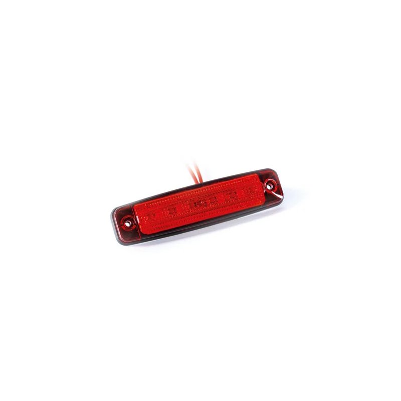 barre de balisage LED rouge 12-24V 15cm de cable