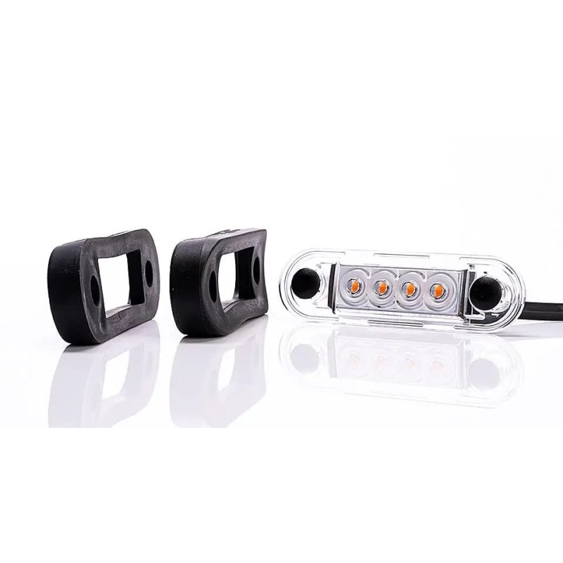 LED feux de position encastrés orange 12-24V 5m cable