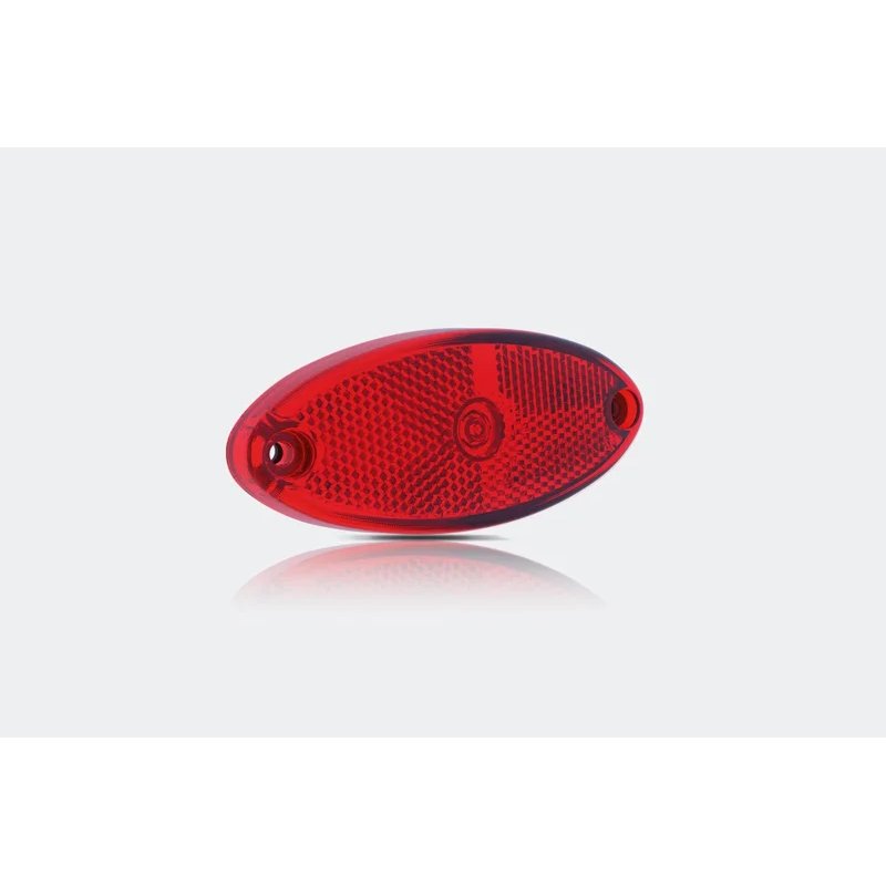 Feu de position LED ovale rouge | 12-24V | câble de 50cm.