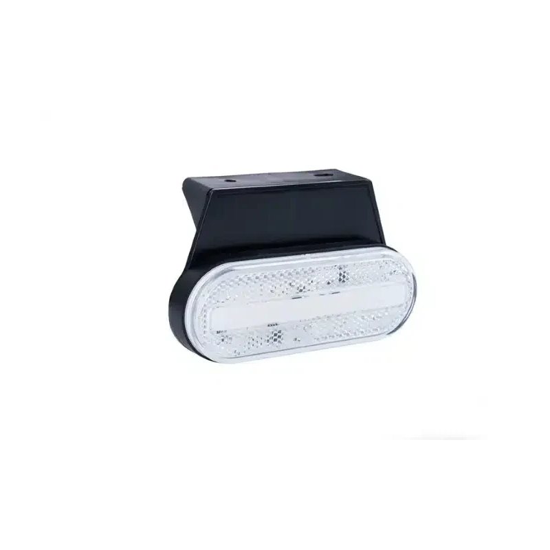 barre de position LED blanc avec support | 12-24V | 50cm. de cable