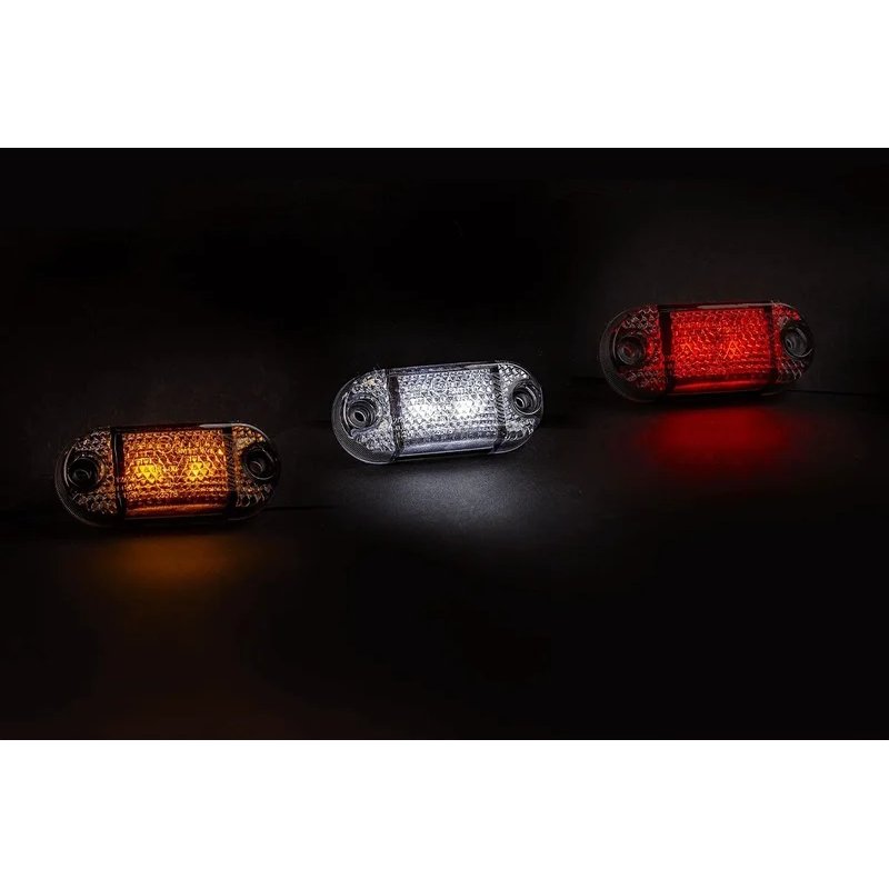 barre de position LED blanc foncé 12-24V 15cm de cable