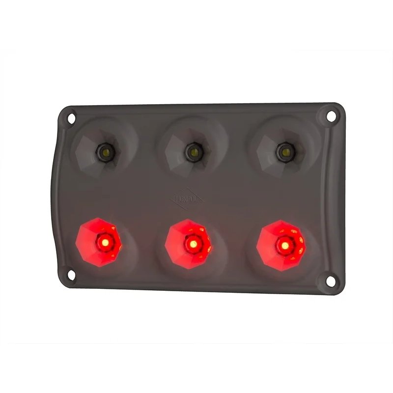 lampe intérieure LED rouge (19lm) - blanche (720lm-5000K) 12-24V