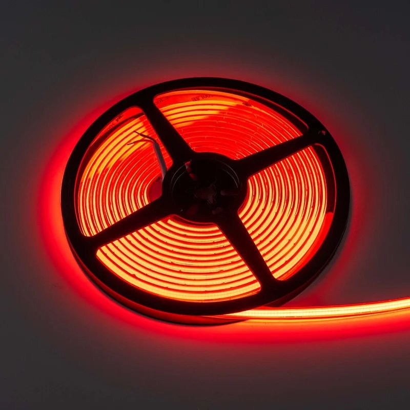 strip LED sur bobine 5m | 24V | effet néon | rouge | IP68