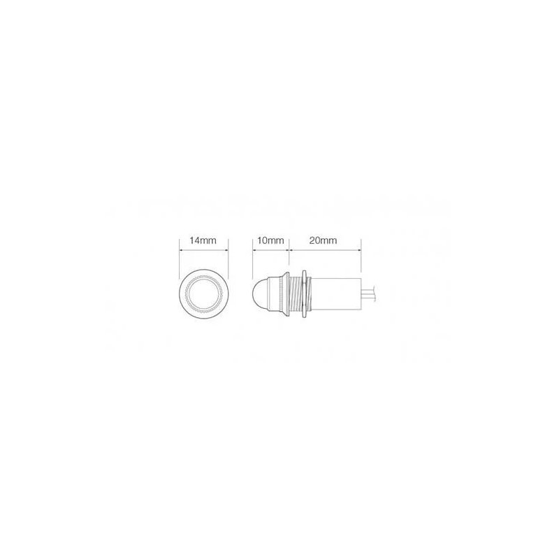 lampe de contrôle LED pour cockpit | blanc 24V