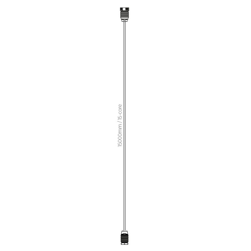 câble principal 15m | excl. câble latéral | 15 fils | 2x 15P baïonnette