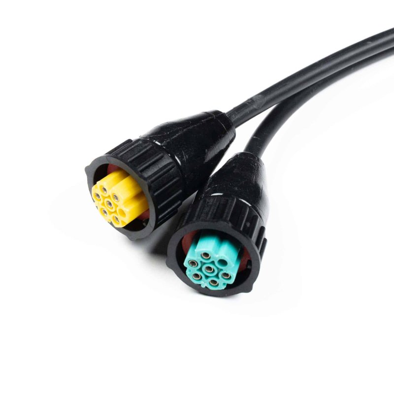 câble de feu arrière 15P baie. vers 2x 7-PIN AMP excl. side-kabe