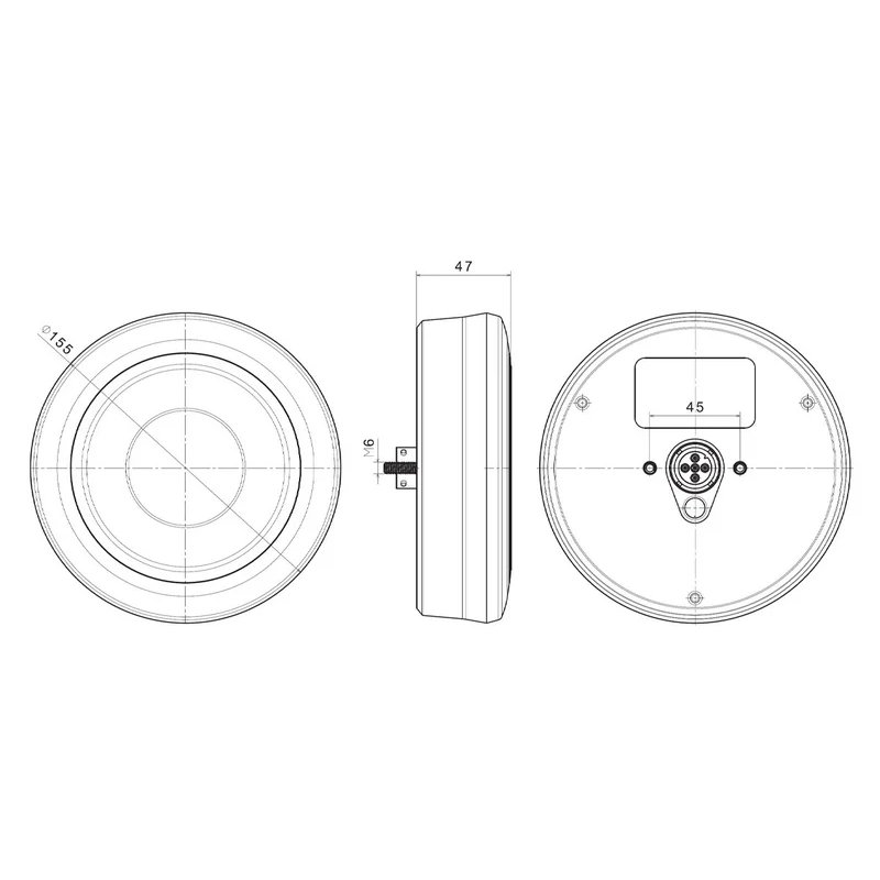 boîtier de montage en surface pour les lampes de VC-4900 serie