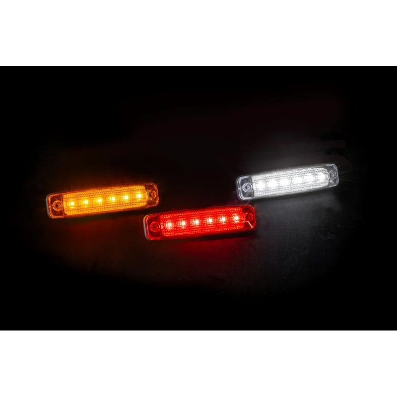 barre de balisage LED orange 12-24V câble de 15cm