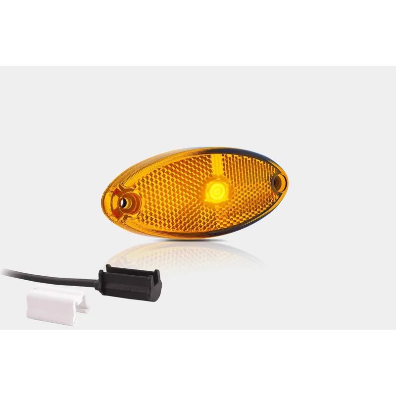 barre de position LED ovale orange | 12-24V | 1,5mm². connecteur