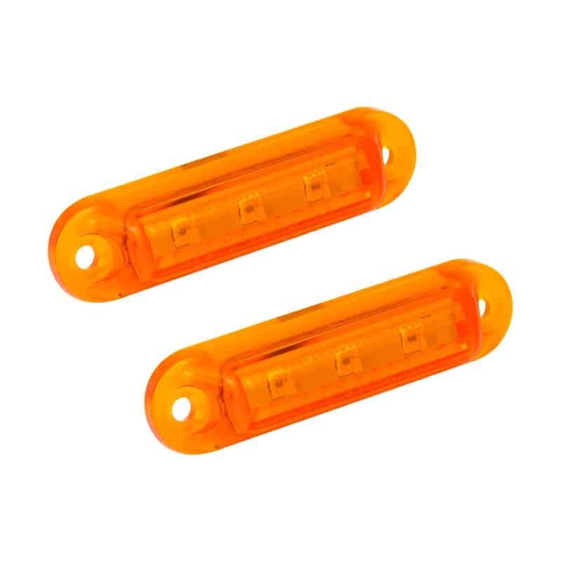 barrex de position LED orange 12V (lot de 2)