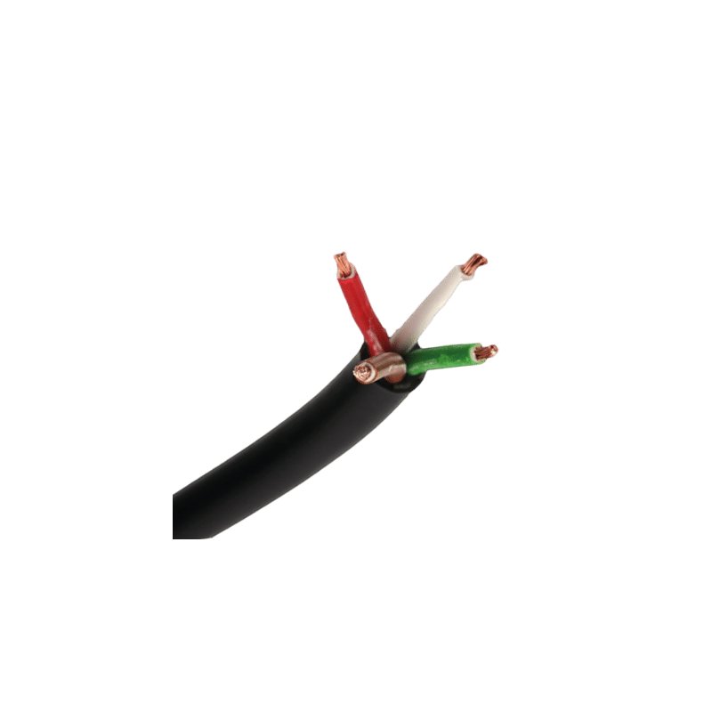 câble à 4 conducteurs | 1,00mm² | marron-rouge-blanc-vert | 50m
