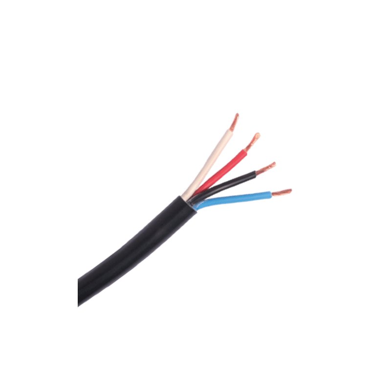 câble à 4 fils | 1,50mm² | noir-rouge-blanc-bleu | 50m