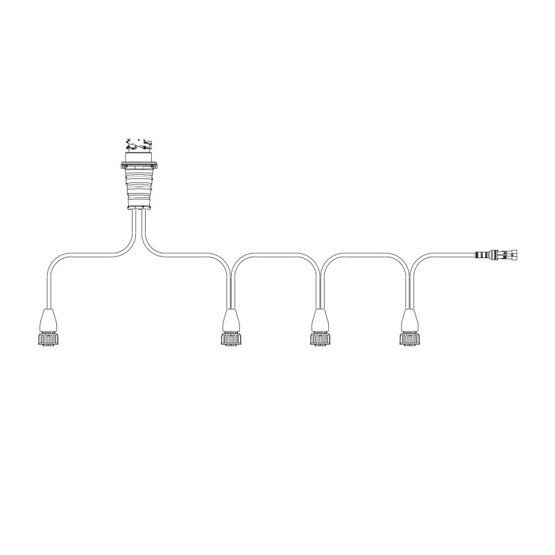 câble Y pour 4 feux de recul(5-PIN) incl. câble latéral