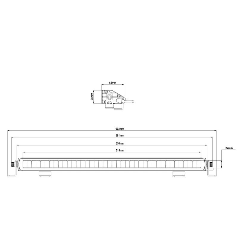 barre LED | 100 watt | 5920 lumen | 9-36V