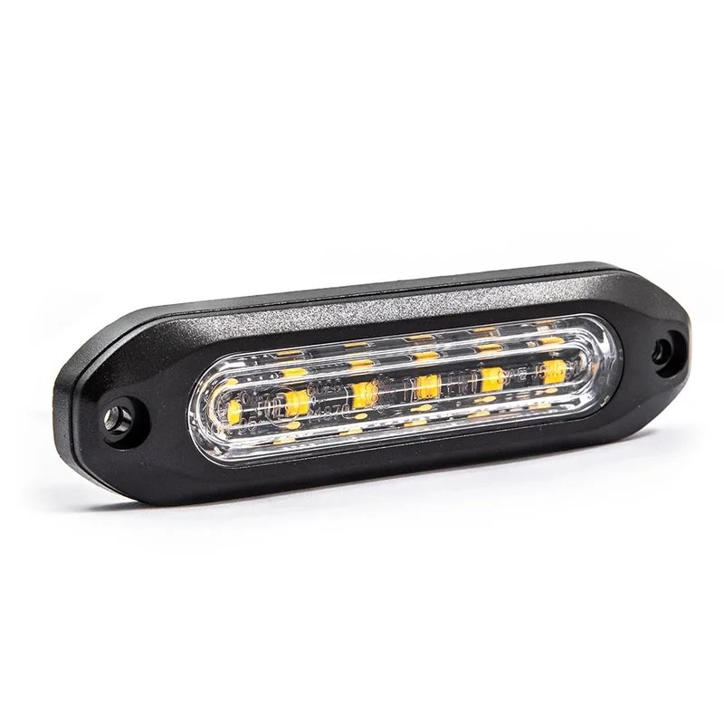 Feu flash LED R65 | 12-24V | orange | 2m. cable