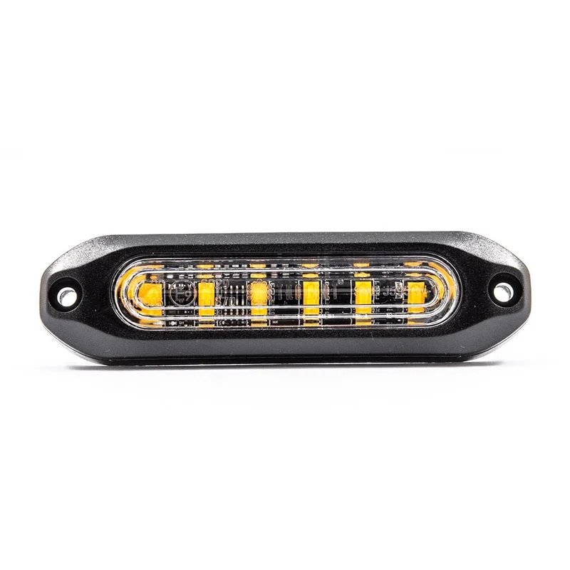 Feu flash LED R65 | 12-24V | orange | 2m. cable