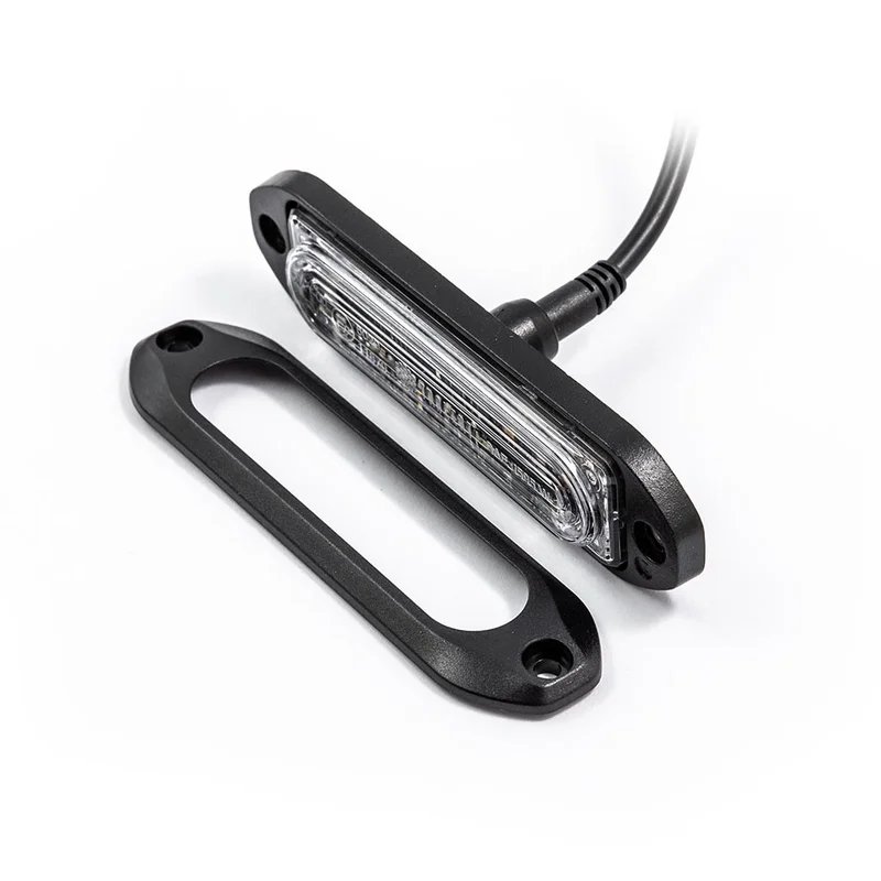 Feu flash LED R65 | 12-24V | orange | 2m. cable