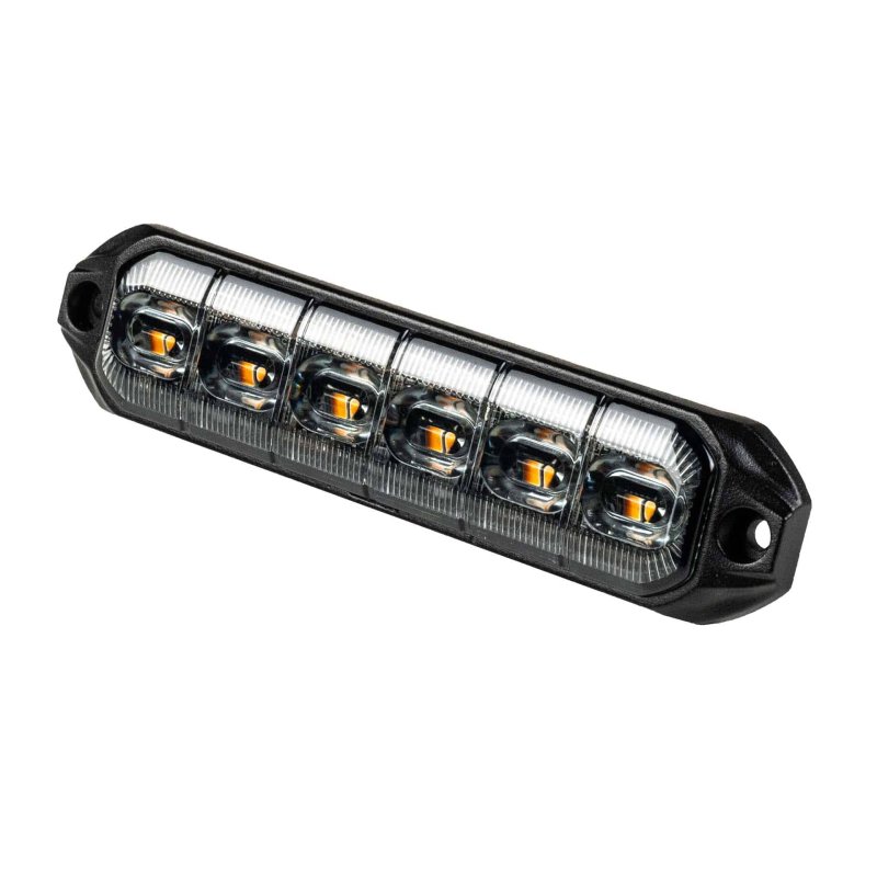 LED R65 CL2 feu flash LED 6 orange 24V 200cm cable